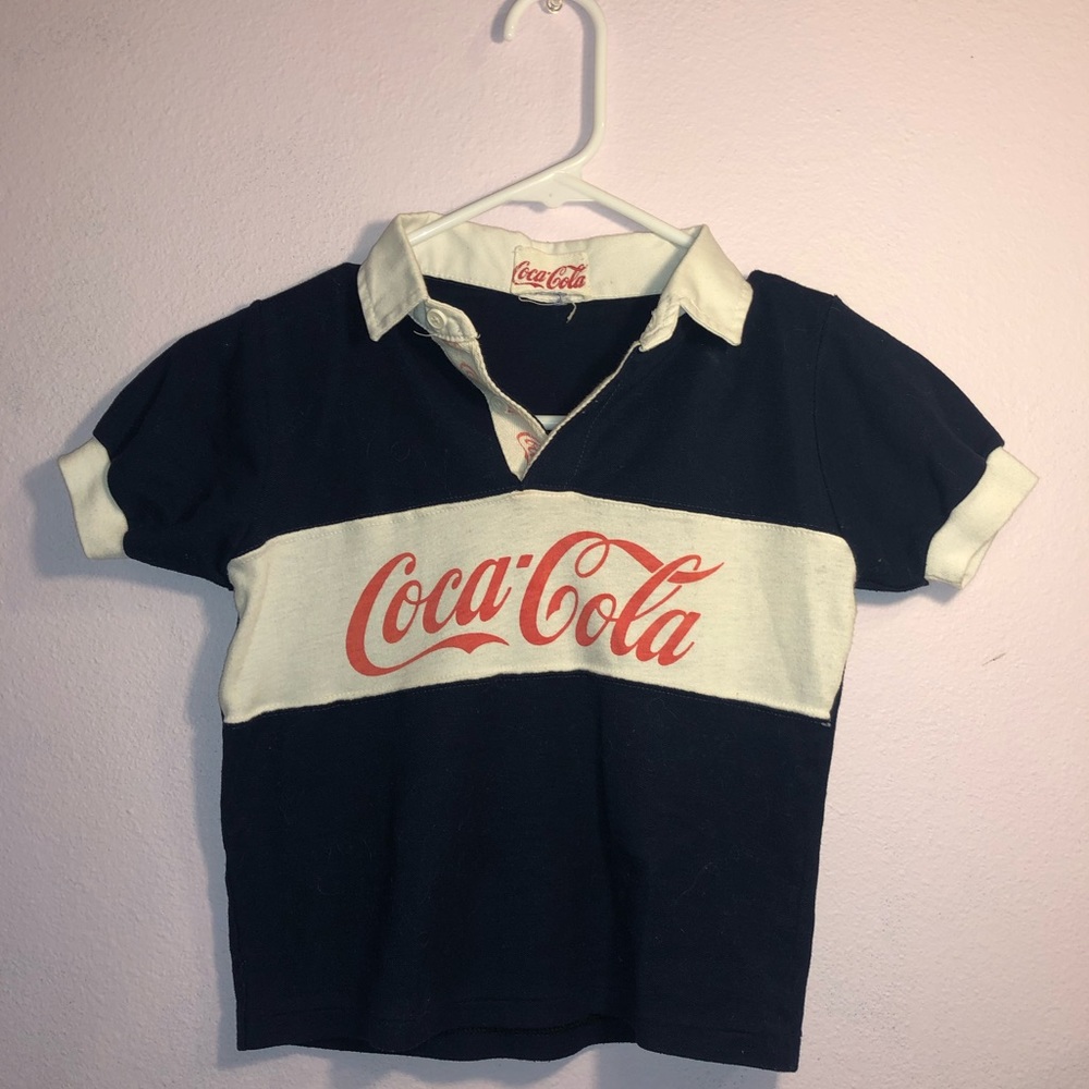 Coca-cola baby collared tee